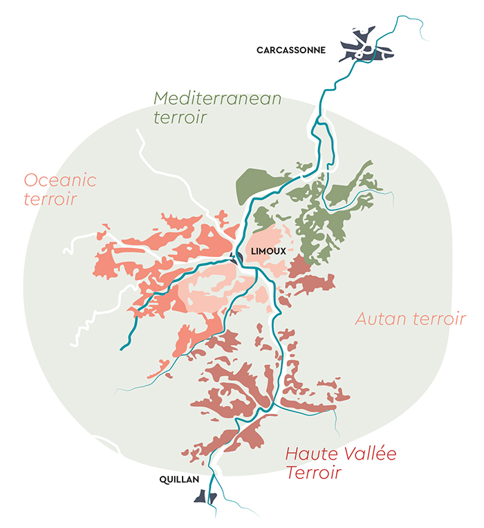 Map of vineyards